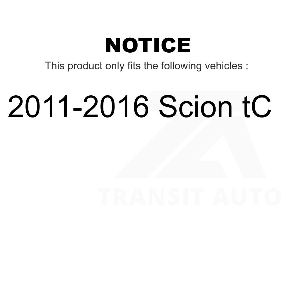 Rear Disc Brake Rotor 8-980862 For 2011-2016 Scion tC