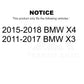 Rear Disc Brake Rotor 8-980924 For BMW X3 X4