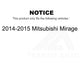 Front Disc Brake Rotor 8-981067 For 2014-2015 Mitsubishi Mirage