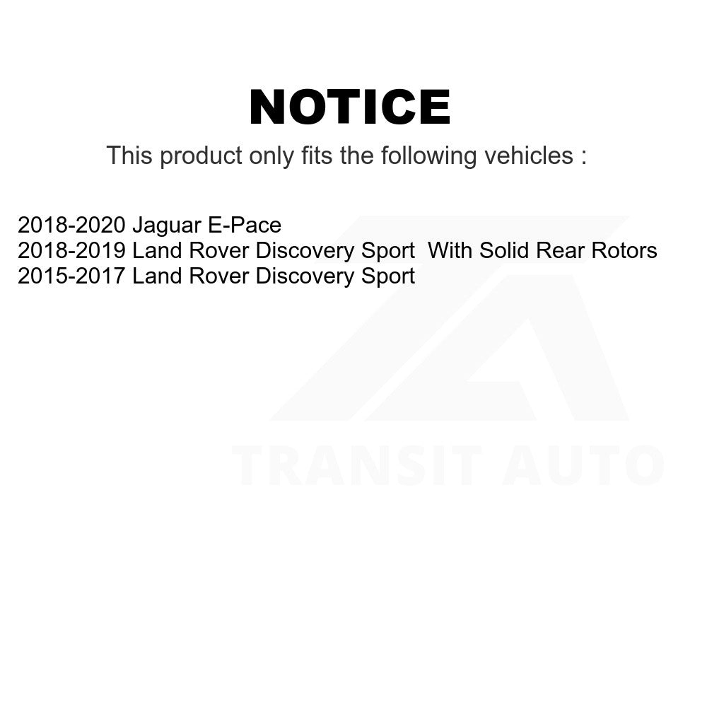 Rear Disc Brake Rotor 8-981820 For Land Rover Discovery Sport Jaguar E-Pace