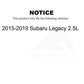 Front Disc Brake Rotor 8-981957 For 2015-2019 Subaru Legacy 2.5L