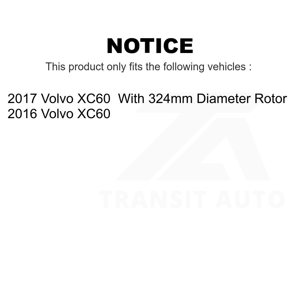 Front Disc Brake Rotor 8-982111 For Volvo XC60