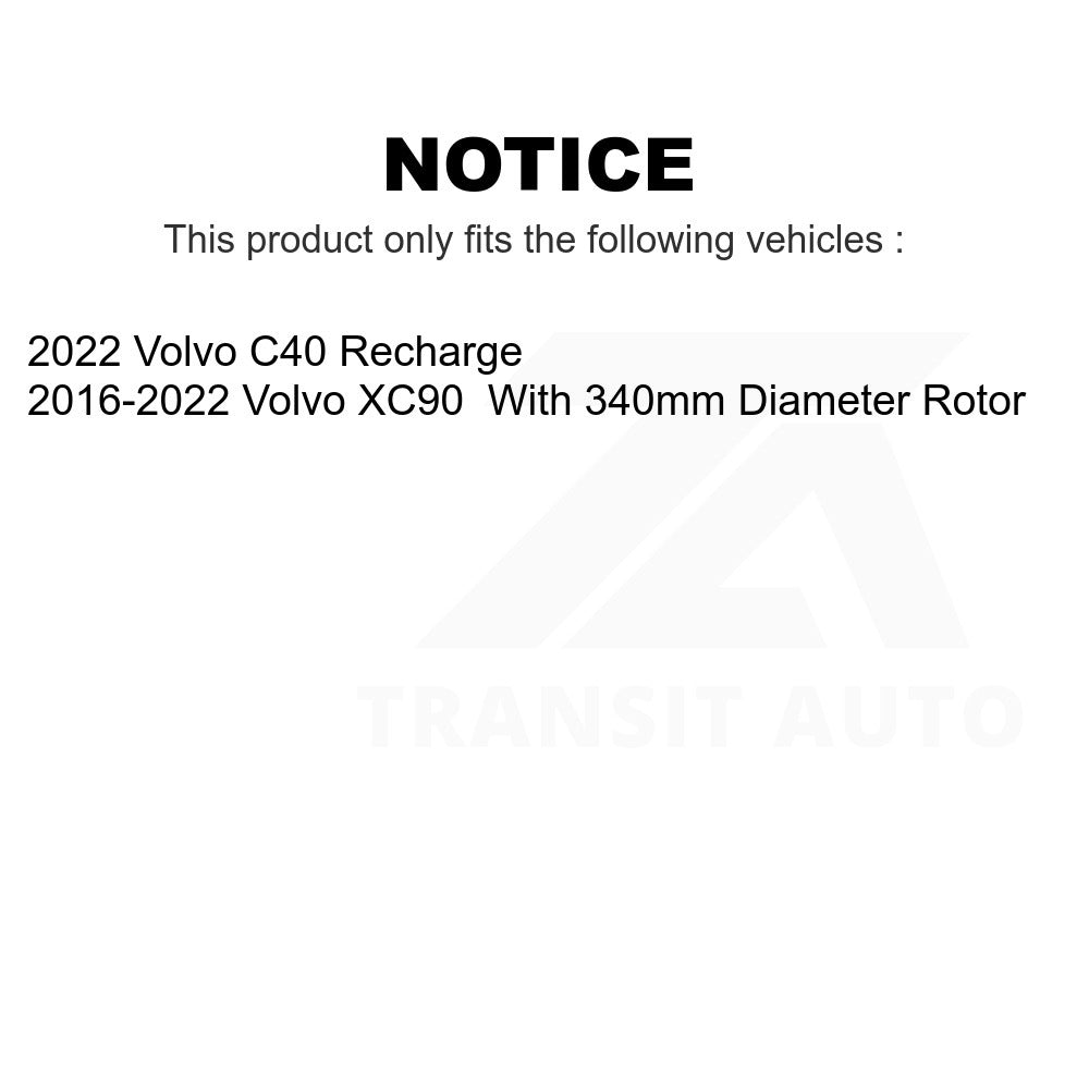 Rear Disc Brake Rotor 8-982112 For Volvo XC90 C40 Recharge