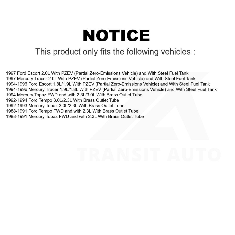 Electric Fuel Pump AGY-00210015 For Ford Escort Tempo Mercury Tracer Topaz