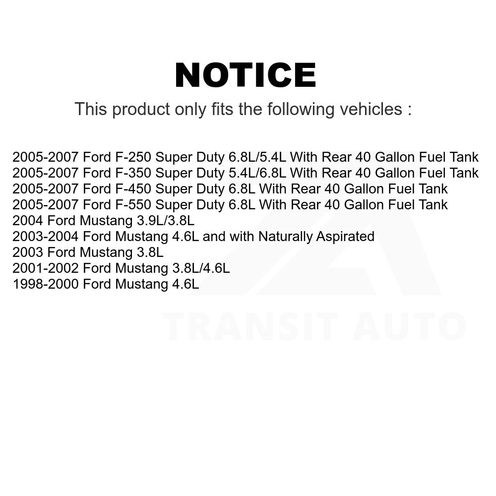 Electric Fuel Pump AGY-00210036 For Ford Mustang F-250 Super Duty F-350 F-450 F-550