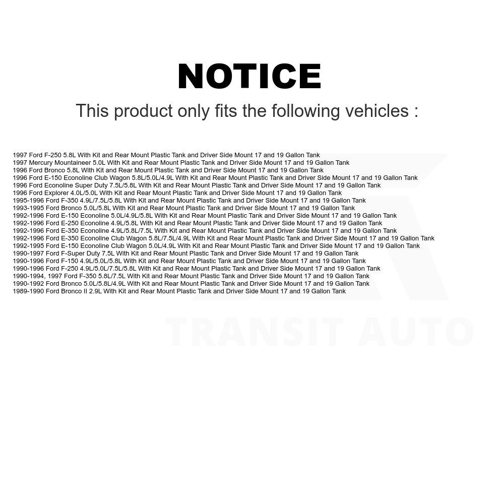 Electric Fuel Pump AGY-00210231 For Ford F-150 F-250 F-350 Bronco Explorer E-150 Econoline E-350 Club Wagon E-250 Mercury Mountaineer II F-Super Duty Super