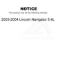Fuel Pump Module Assembly AGY-00310154 For 2003-2004 Lincoln Navigator 5.4L