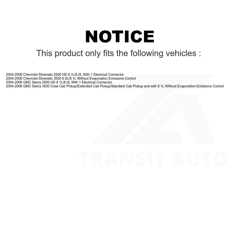 Fuel Pump Module Assembly AGY-00310253 For 2004-2006 Chevrolet Silverado 2500 HD GMC Sierra 3500