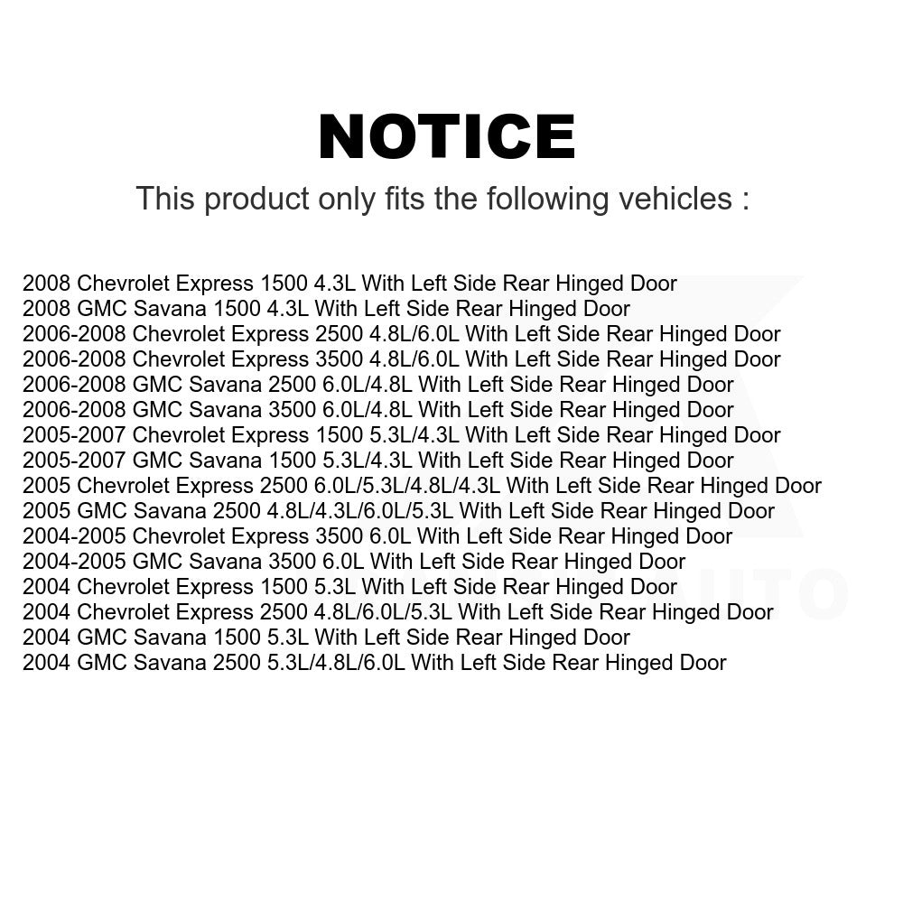 Fuel Pump Module Assembly AGY-00310265 For Chevrolet Express 3500 2500 GMC 1500 Savana With Left Side Rear Hinged Door