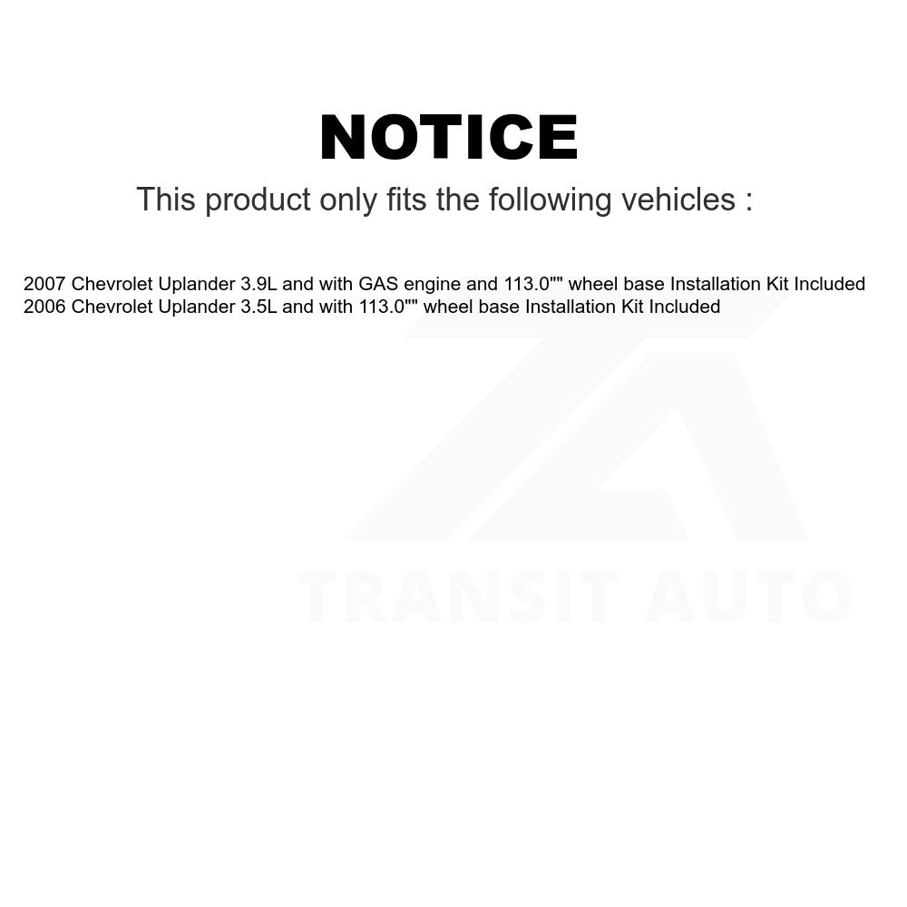 Fuel Pump Module Assembly AGY-00310273 For Chevrolet Uplander Installation Kit Included