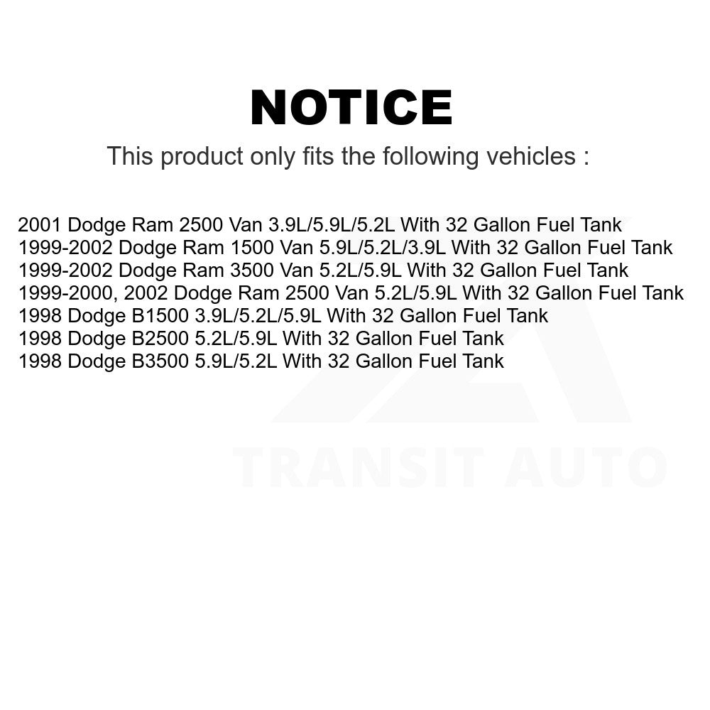 Fuel Pump Module Assembly AGY-00310390 For Dodge Ram 1500 Van 3500 2500 B1500 B3500 B2500 With 32 Gallon Tank