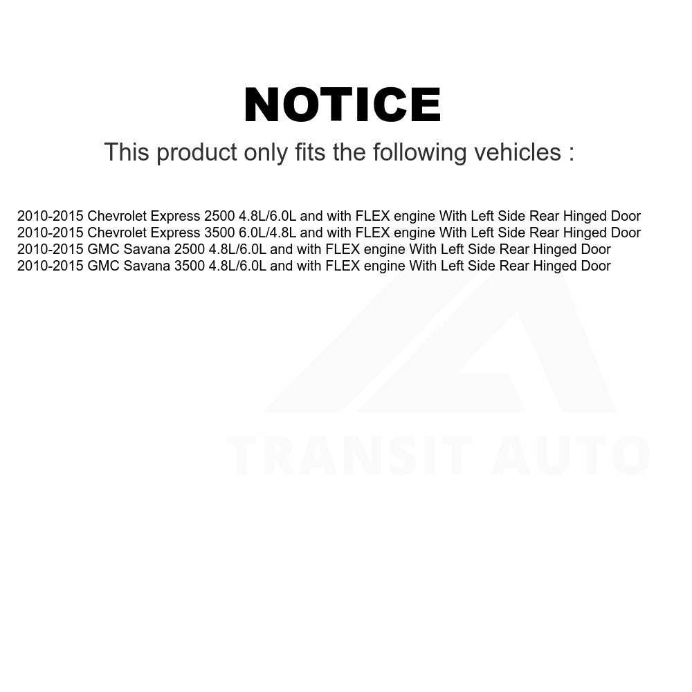 Fuel Pump Module Assembly AGY-00310572 For 2010-2015 Chevrolet Express 3500 2500 GMC Savana With Left Side Rear Hinged Door