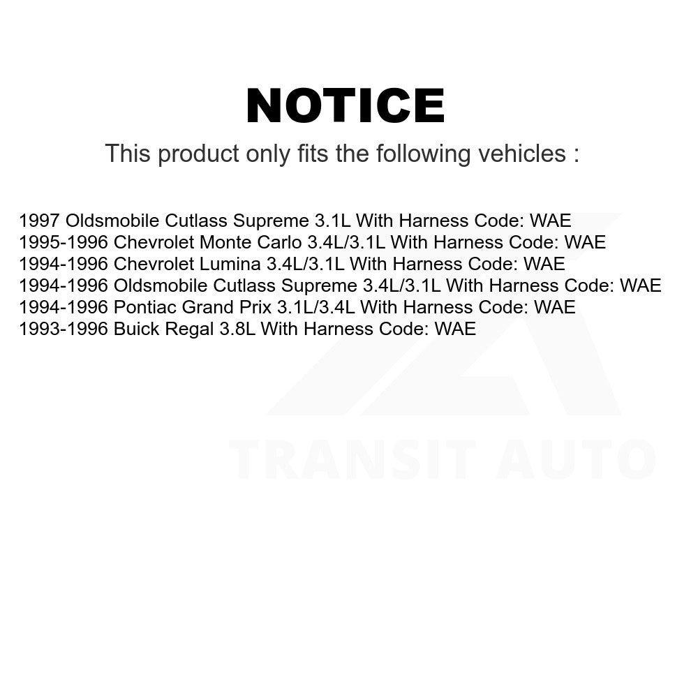 Fuel Pump Sender Assembly AGY-00310842 For Chevrolet Buick Regal Lumina Oldsmobile Cutlass Supreme Pontiac Grand Prix Monte Carlo With Harness CodeWAE