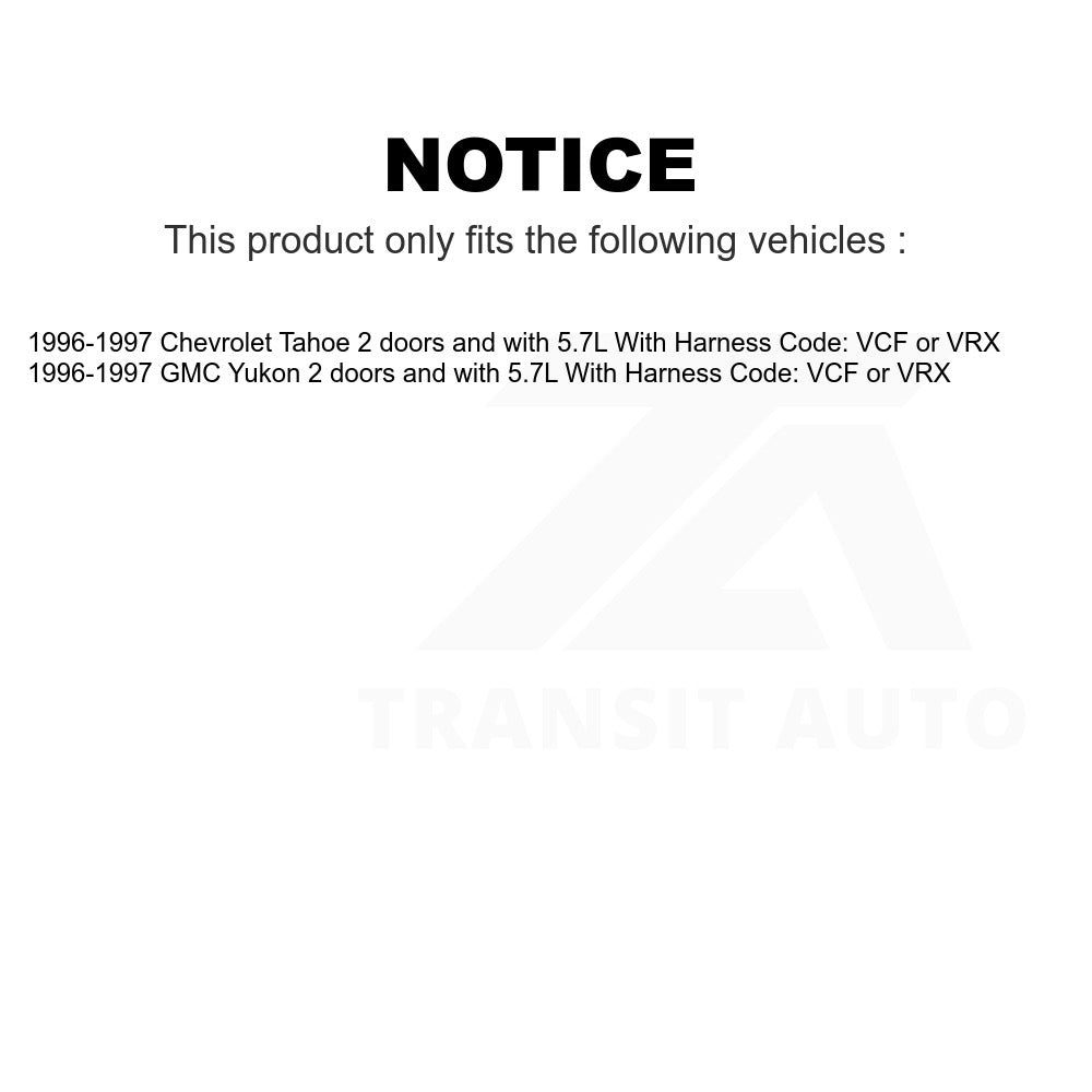 Fuel Pump Sender Assembly AGY-00310856 For 1996-1997 Chevrolet Tahoe GMC Yukon With Harness CodeVCF or VRX 2 doors with 5.7L