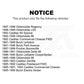 Fuel Tank Strap AGY-01110022 For Buick LeSabre Oldsmobile Cadillac 88 DeVille Pontiac Bonneville Park Avenue 98 Delta Electra Fleetwood Regency LSS 60 Special Commercial Chassis