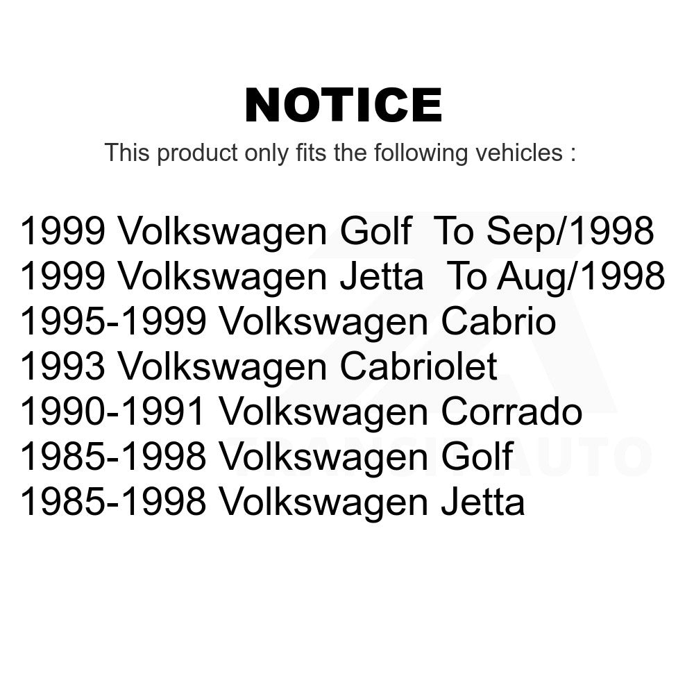 Fuel Tank Strap AGY-01110196 For Volkswagen Jetta Golf Cabrio Corrado Cabriolet