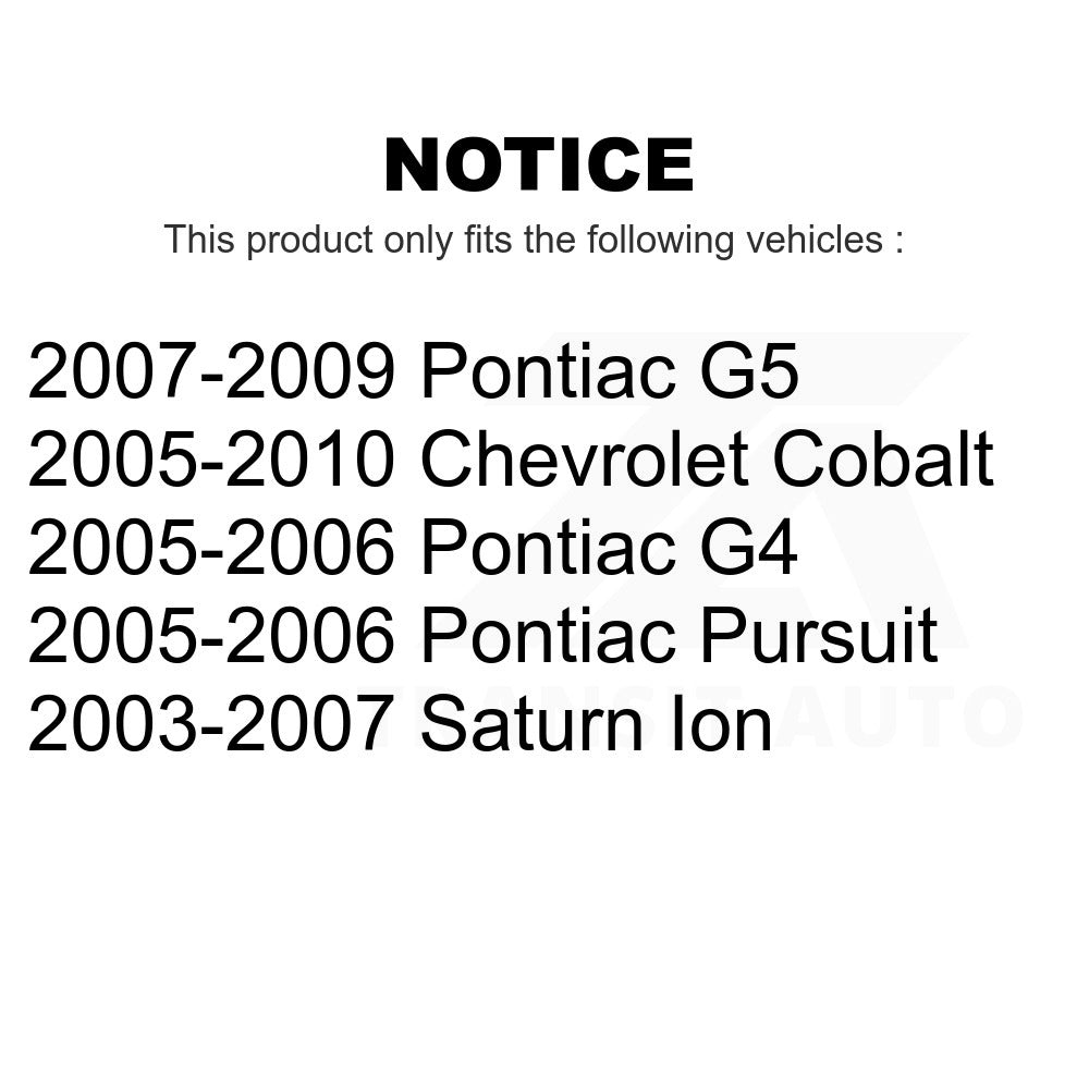 Fuel Tank Strap AGY-01110251 For Chevrolet Cobalt Saturn Ion Pontiac G5 G4 Pursuit