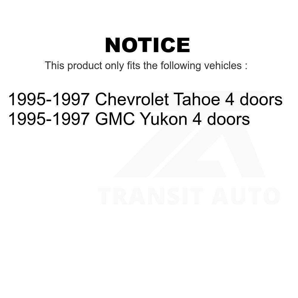 Fuel Tank Strap AGY-01110290 For 1995-1997 Chevrolet Tahoe GMC Yukon 4 doors