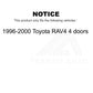 Fuel Tank Strap AGY-01110311 For 1996-2000 Toyota RAV4 4 doors