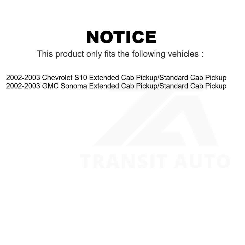 Fuel Tank Strap AGY-01110326 For 2002-2003 Chevrolet S10 GMC Sonoma Extended Cab Pickup/Standard Pickup