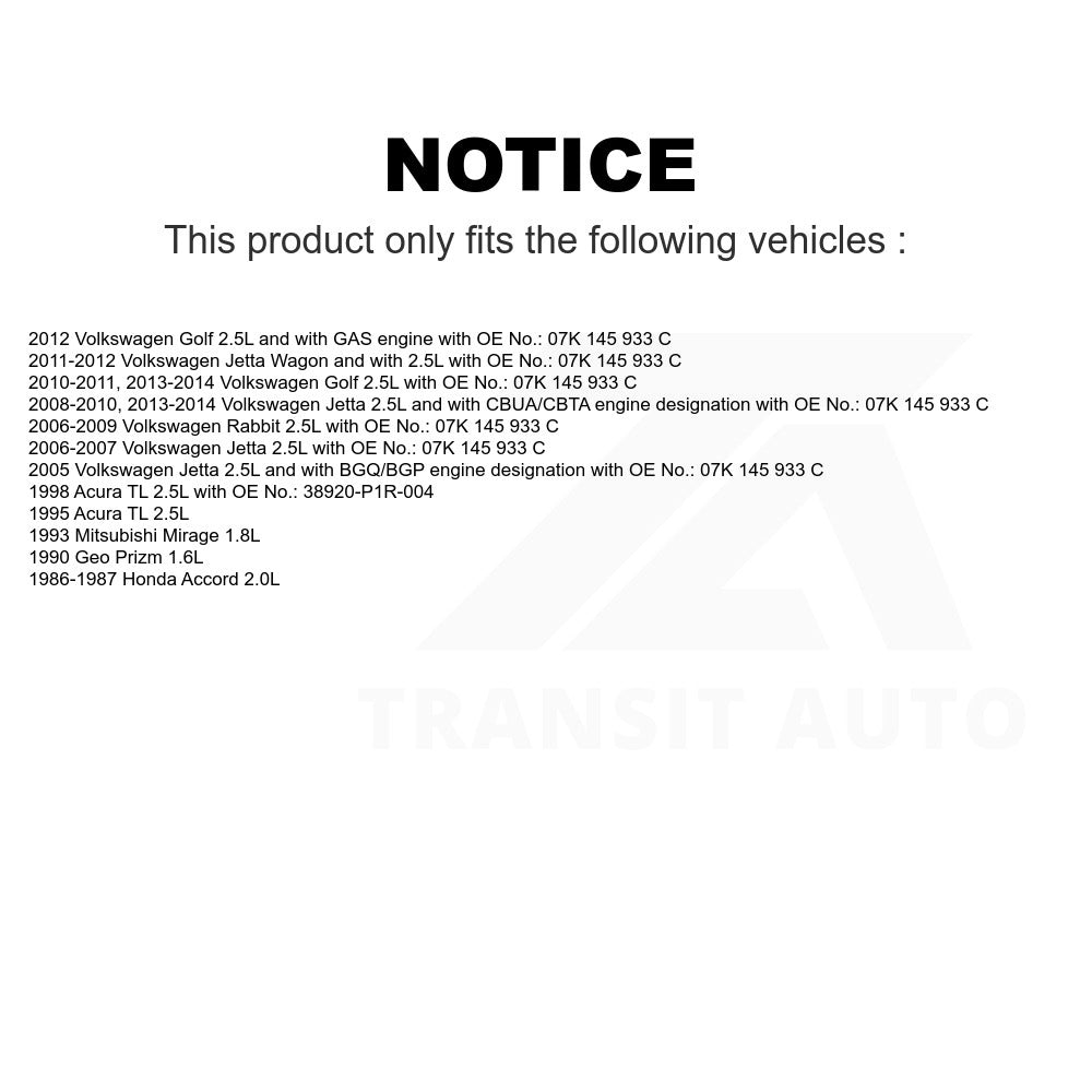 Accessory Drive Belt BAN-5PK925 For Volkswagen Jetta Golf Rabbit Honda Accord Acura TL Geo Prizm Mitsubishi Mirage