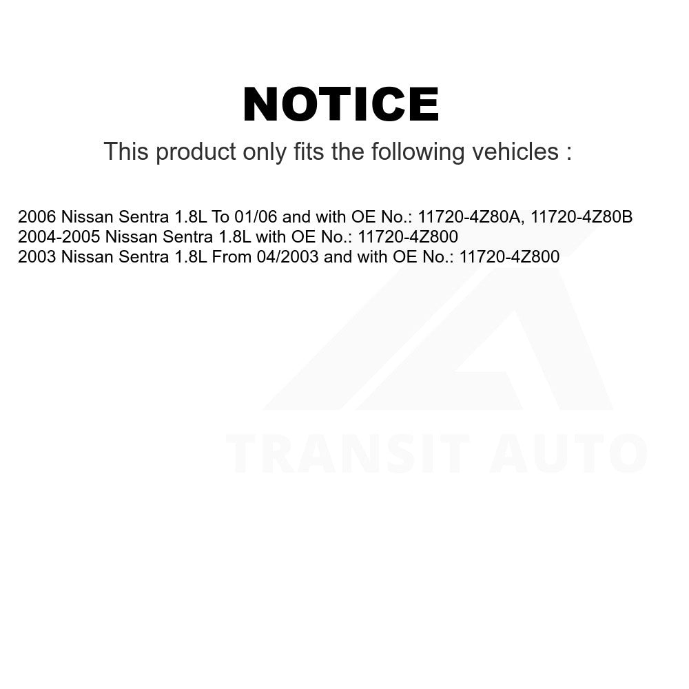Air Conditioning Accessory Drive Belt BAN-6PK1110 For Nissan Sentra 1.8L