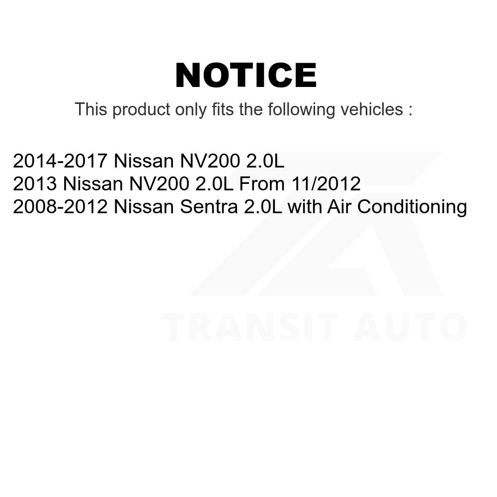 Fan Alternator Accessory Drive Belt BAN-6PK1212 For Nissan Sentra NV200 2.0L