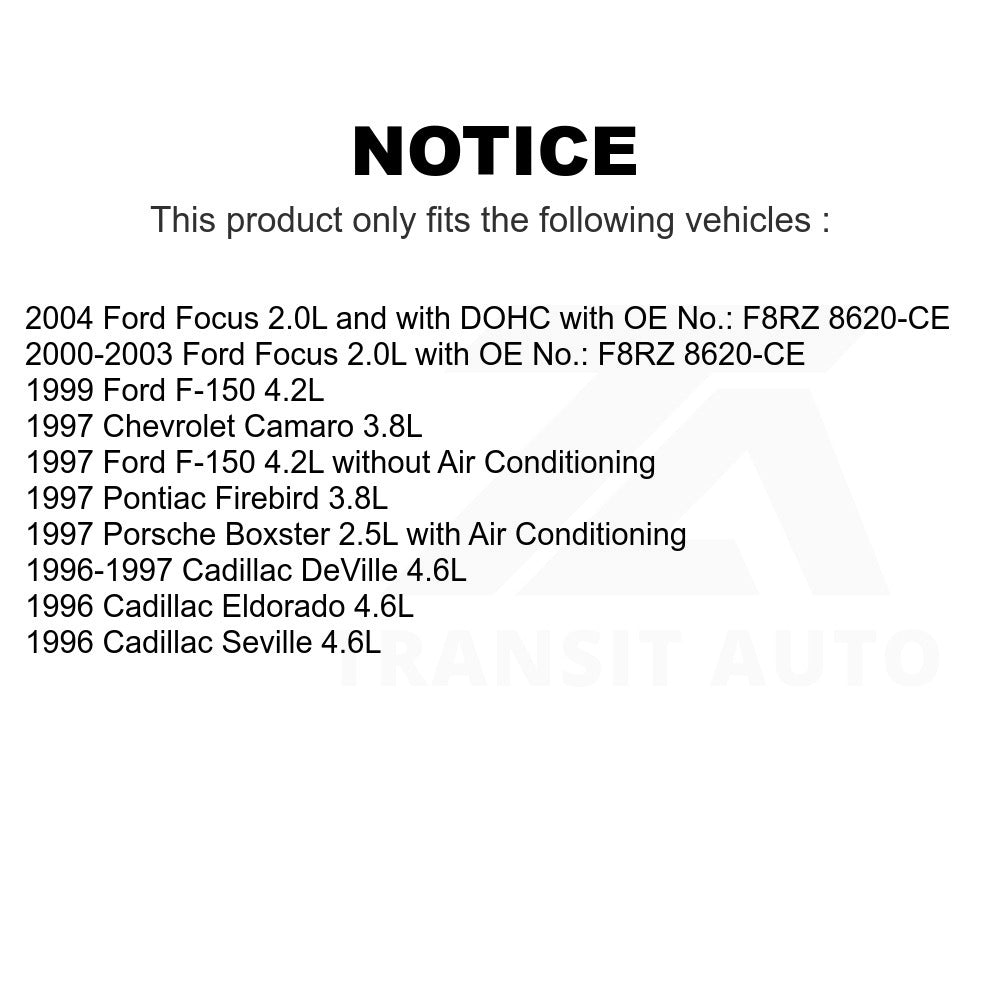 Accessory Drive Belt BAN-6PK2120 For Ford F-150 Focus Cadillac DeVille Chevrolet Camaro Pontiac Firebird Seville Eldorado Porsche Boxster
