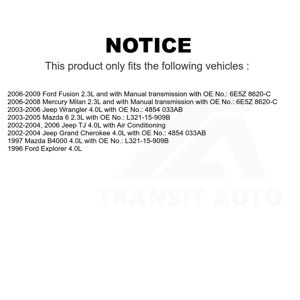 Accessory Drive Belt BAN-6PK2245 For Jeep Ford Grand Cherokee Fusion Wrangler Mazda 6 Mercury Milan Explorer B4000 TJ