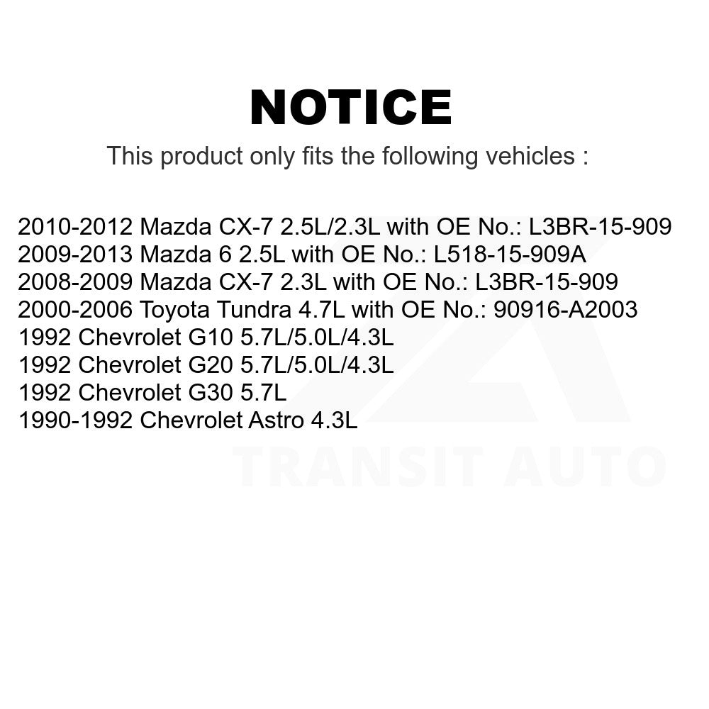 Accessory Drive Belt BAN-6PK2305 For Toyota Tundra Mazda 6 CX-7 Chevrolet Astro G20 G30 G10