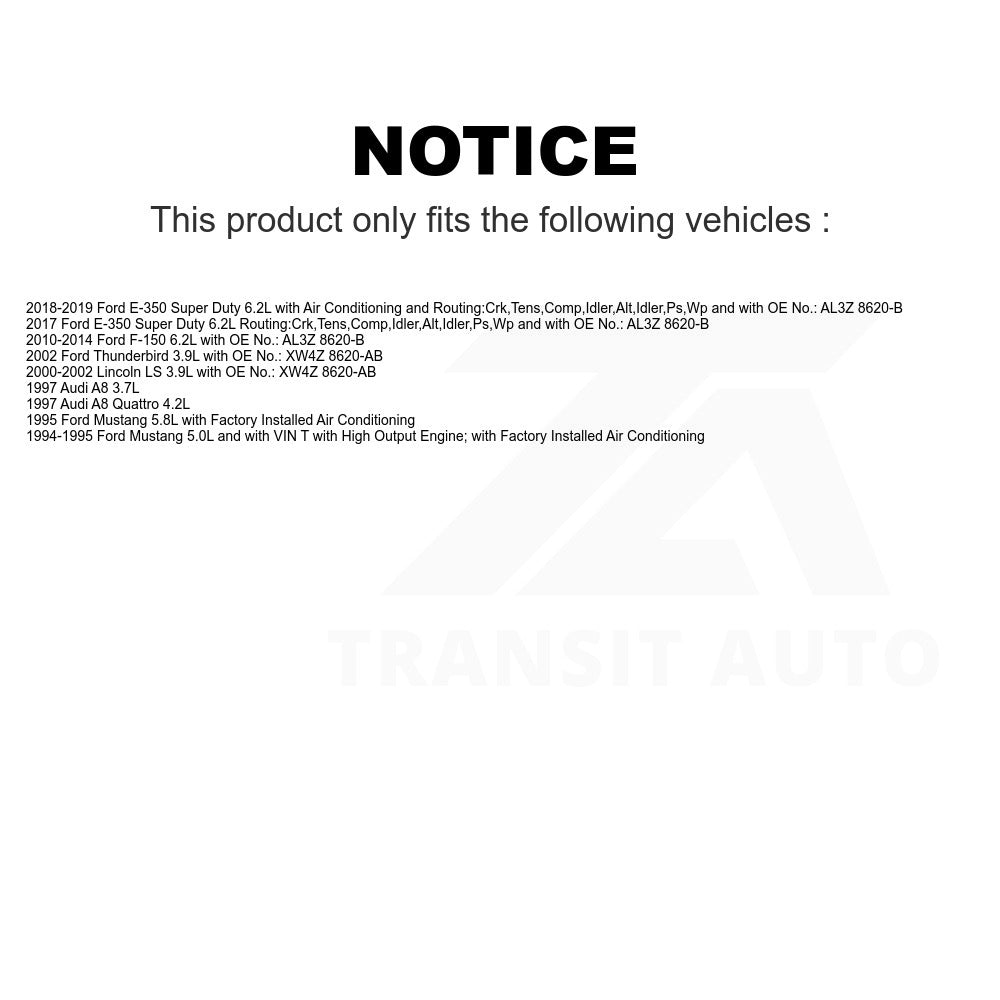 Accessory Drive Belt BAN-6PK2680 For Ford F-150 Mustang Lincoln LS E-350 Super Duty Thunderbird Audi A8 Quattro