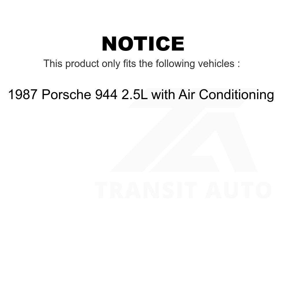 Alternator Air Conditioning Accessory Drive Belt BAN-6PK990 For 1987 Porsche 944 2.5L with
