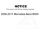 Front Ceramic Disc Brake Pads CMX-D1357 For 2006-2011 Mercedes-Benz B200