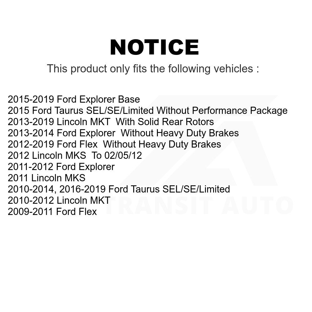Front Ceramic Disc Brake Pads CMX-D1508 For Ford Explorer Taurus Flex Lincoln MKT MKS