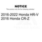 Rear Ceramic Disc Brake Pads CMX-D1841 For Honda HR-V CR-Z