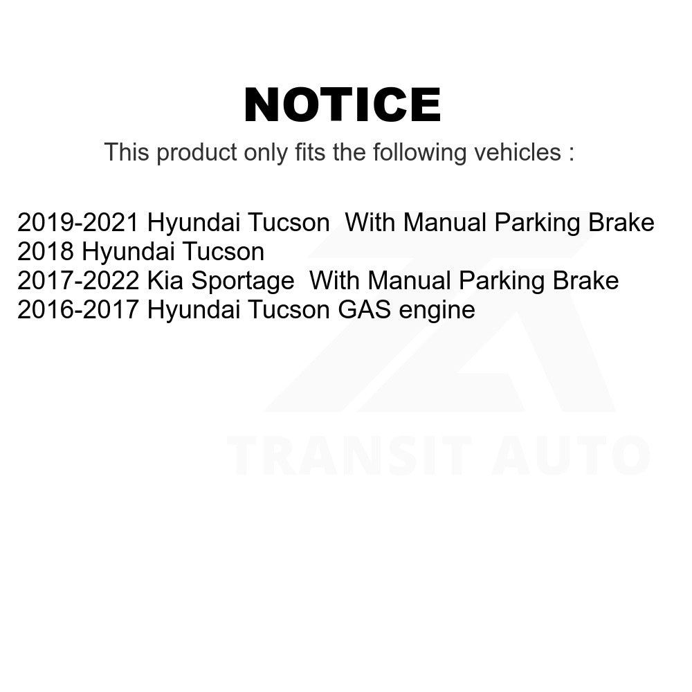 Rear Ceramic Disc Brake Pads CMX-D1848 For Hyundai Tucson Kia Sportage