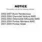 Front Ceramic Disc Brake Pads CMX-D844 For Buick Rendezvous Chevrolet Venture Pontiac Montana Aztek Oldsmobile Silhouette