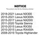 Front Disc Brake Rotor DS1-980636 For Toyota Highlander Sienna Lexus RX350 NX200t NX300 RX450h NX300h