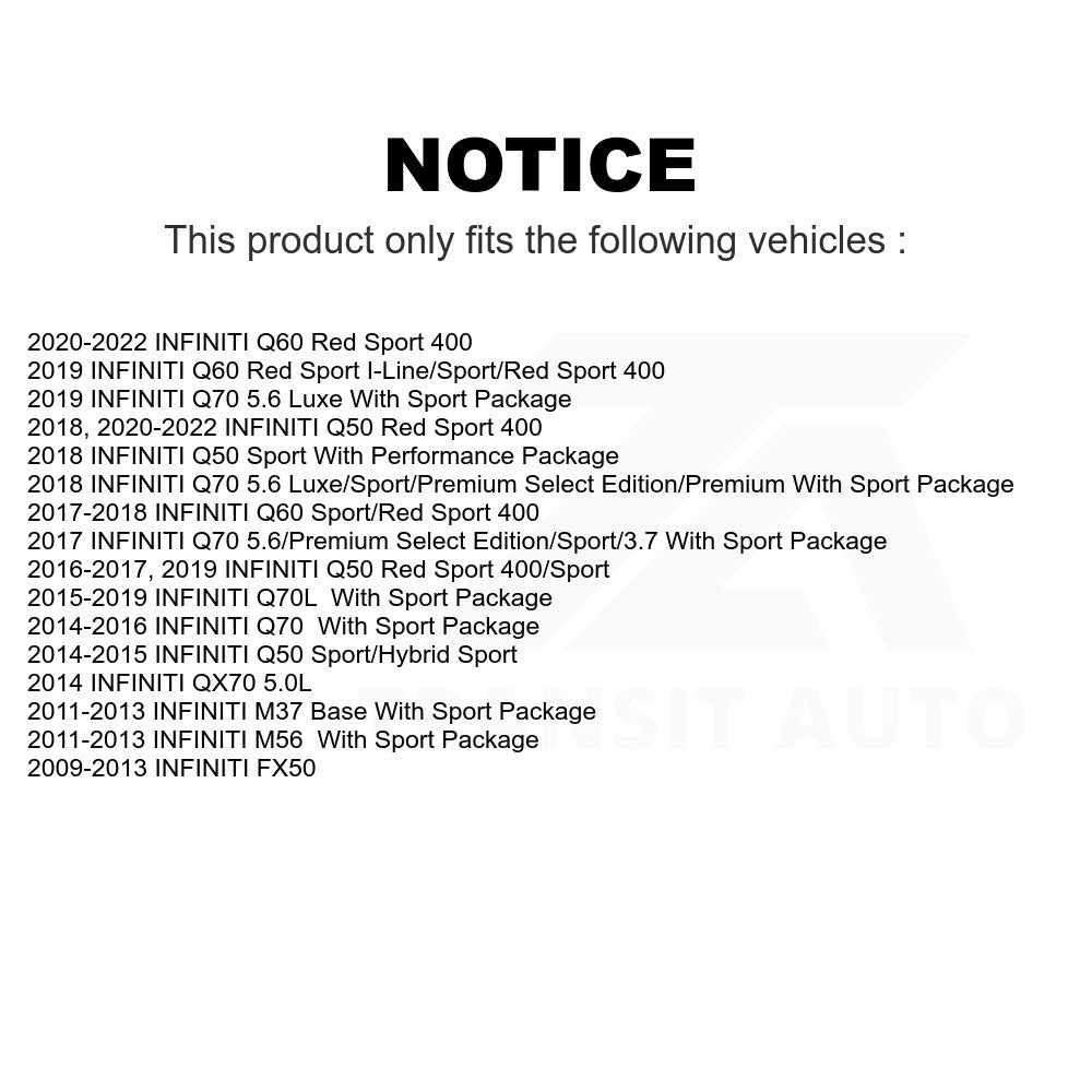 Rear Disc Brake Rotor DS1-980951 For INFINITI Q50 M37 Q60 Q70 Q70L QX70 M56 FX50