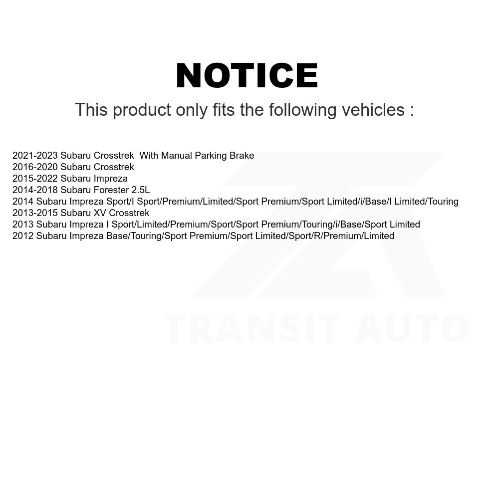 Rear Disc Brake Rotor DS1-980962 For Subaru Forester Impreza Crosstrek XV