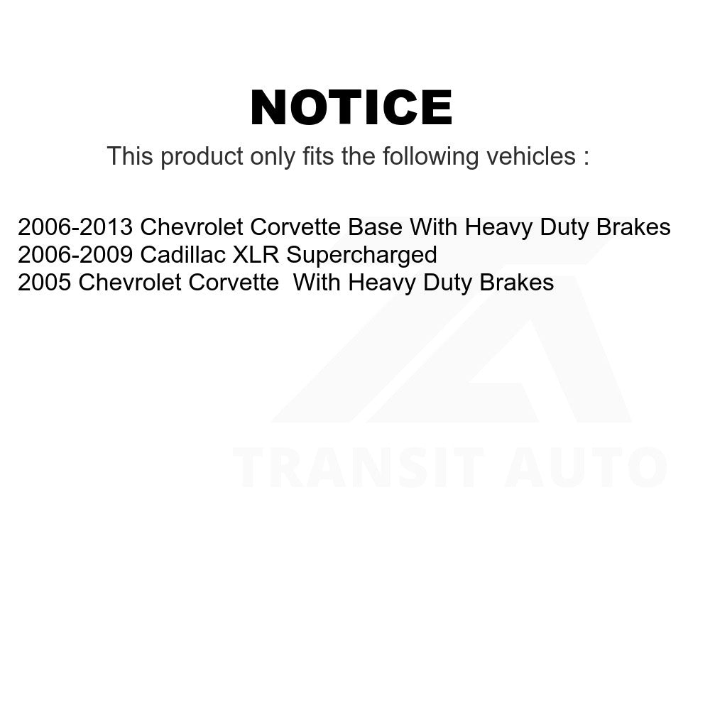 Front Disc Brake Rotor GCR-580334OE For Chevrolet Corvette Cadillac XLR