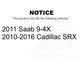 Rear Disc Brake Rotor GCR-580759 For Cadillac SRX Saab 9-4X