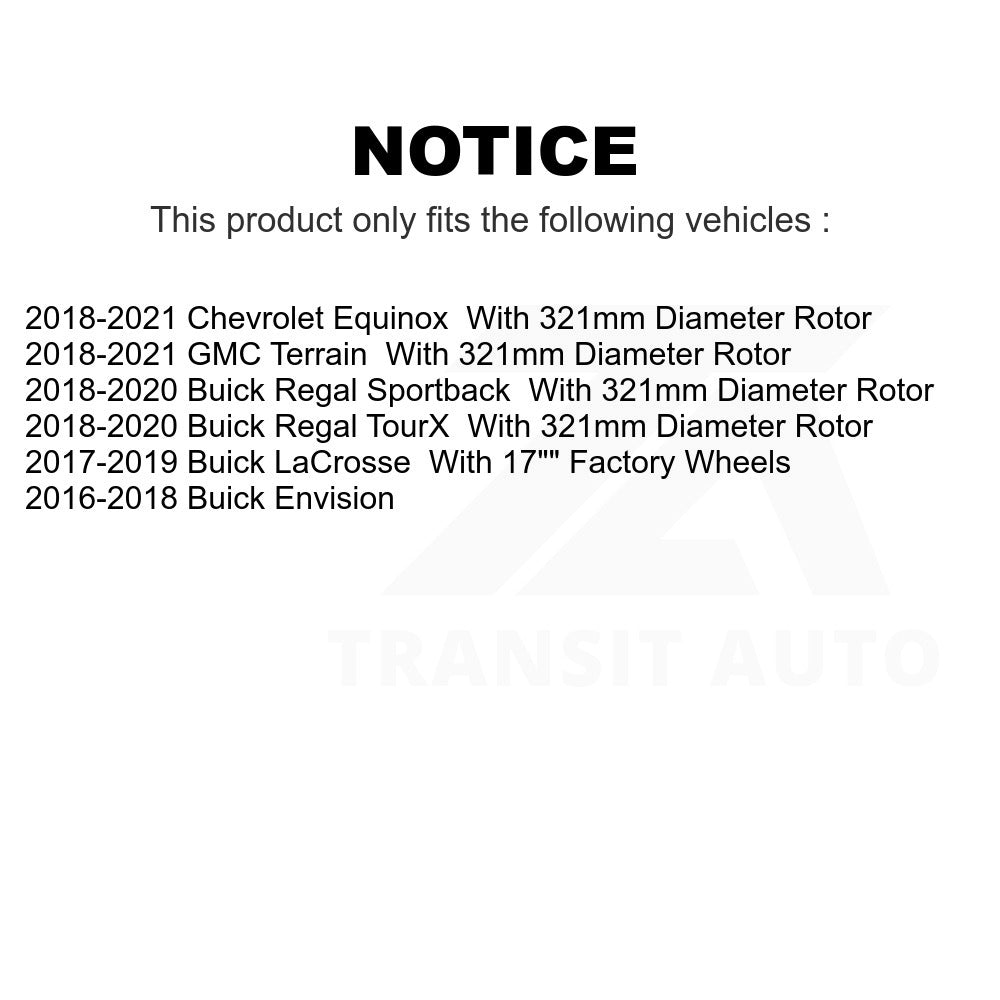 Front Disc Brake Rotor GCR-582033 For Chevrolet Equinox GMC Terrain Buick Envision LaCrosse Regal Sportback TourX