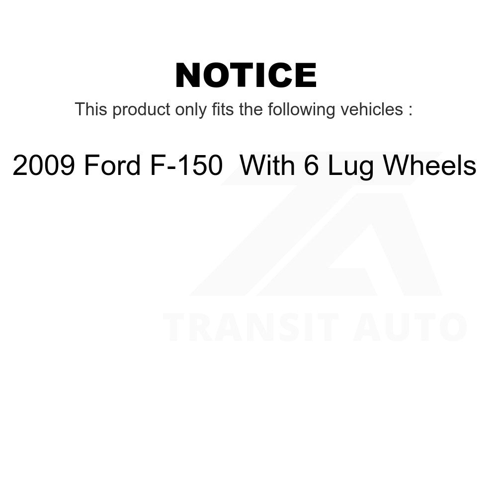 Front Disc Brake Rotor GCR-680754 For 2009 Ford F-150 With 6 Lug Wheels