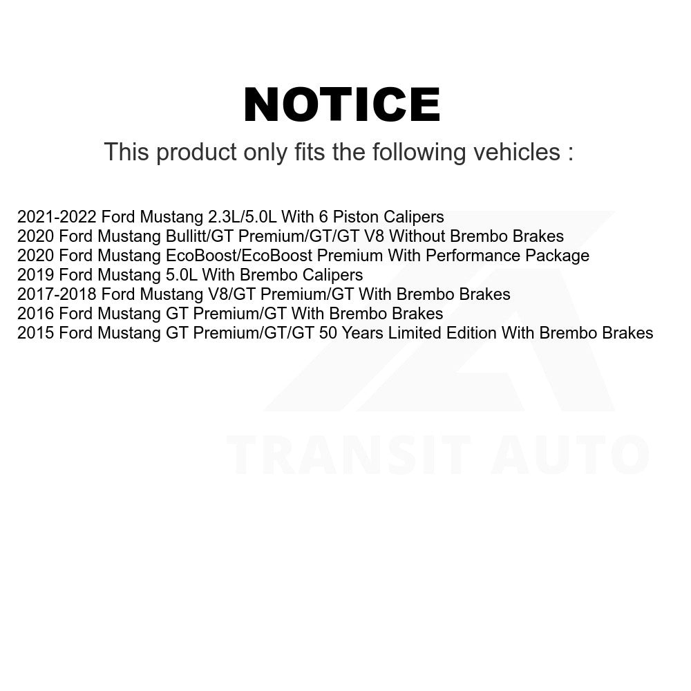 Front Disc Brake Rotor GCR-681954 For Ford Mustang