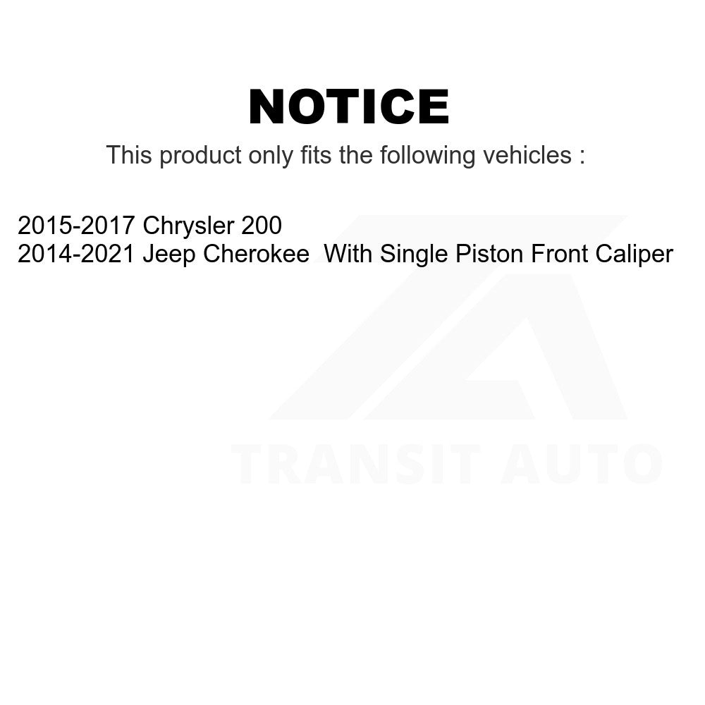 Rear Disc Brake Rotor GCR-781099 For Jeep Cherokee Chrysler 200