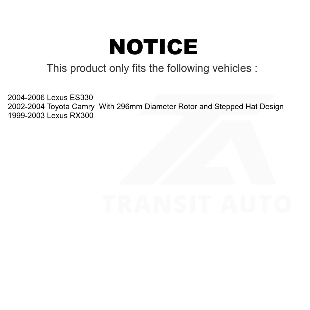 Front Disc Brake Rotor GCR-96820 For Toyota Camry Lexus RX300 ES330