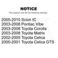 Front Disc Brake Rotor GCR-96934 For Toyota Corolla Matrix Scion tC Pontiac Vibe Celica