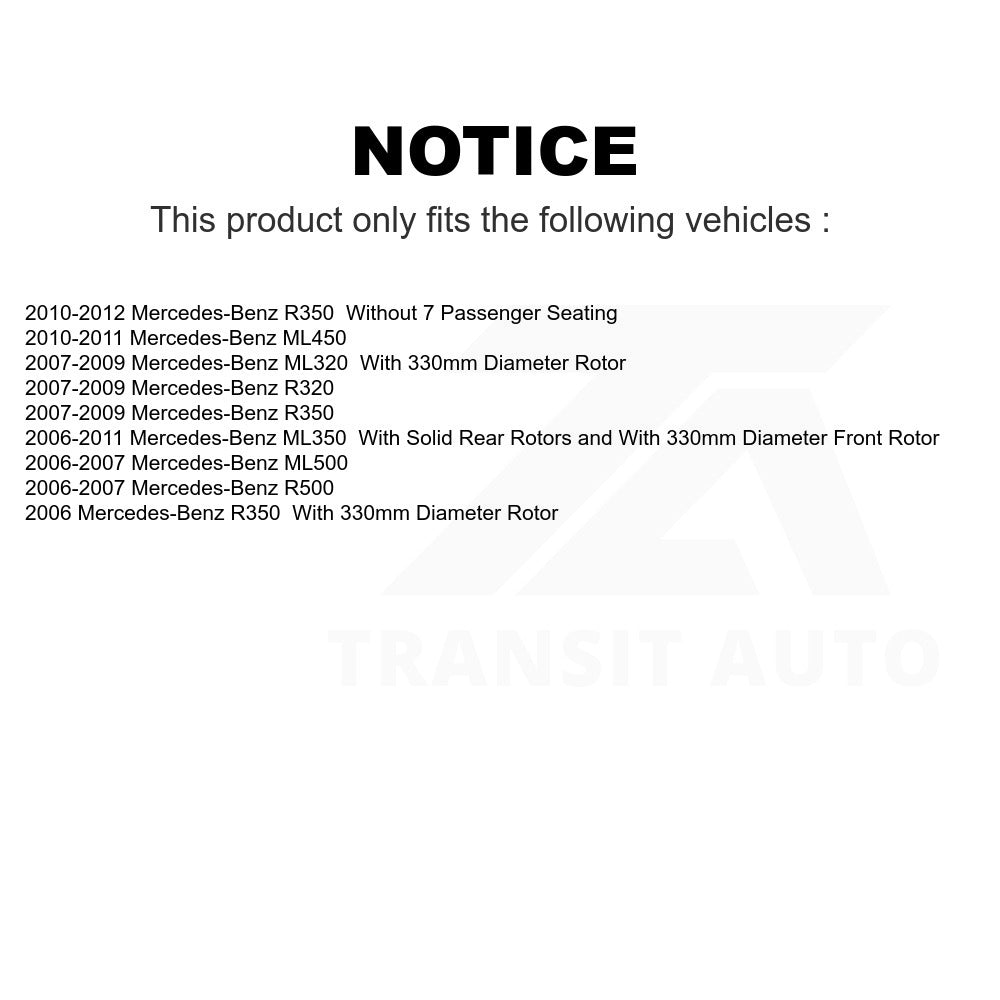 Front Disc Brake Rotor GCR-980427 For Mercedes-Benz ML350 R350 ML500 ML320 R500 R320 ML450