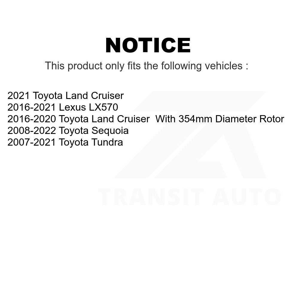 Front Disc Brake Rotor GCR-980583 For Toyota Tundra Sequoia Lexus LX570 Land Cruiser